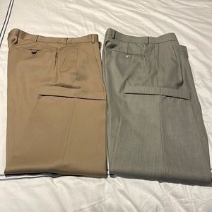 Stafford Men’s Dress Pants 36x29 Bundle of 2